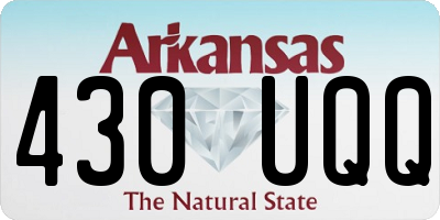 AR license plate 430UQQ