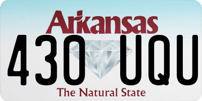 AR license plate 430UQU