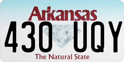 AR license plate 430UQY