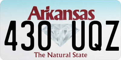 AR license plate 430UQZ