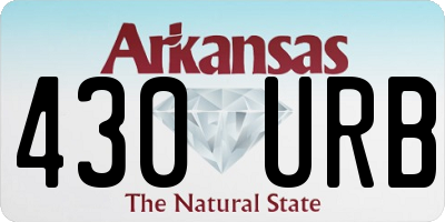 AR license plate 430URB