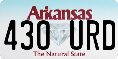 AR license plate 430URD