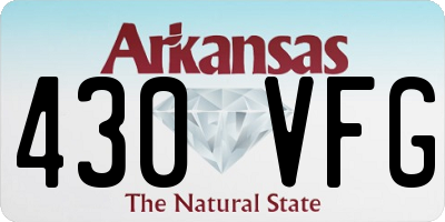 AR license plate 430VFG