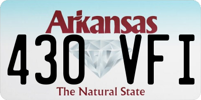 AR license plate 430VFI