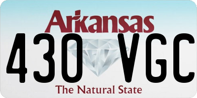 AR license plate 430VGC