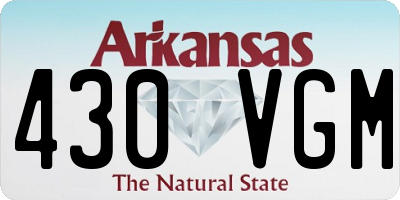 AR license plate 430VGM