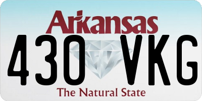 AR license plate 430VKG