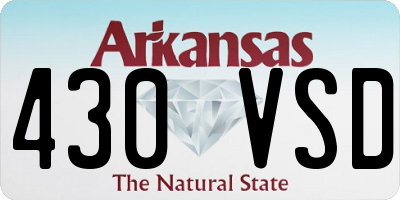 AR license plate 430VSD