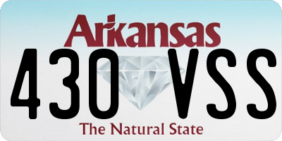 AR license plate 430VSS