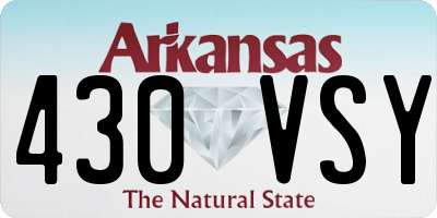 AR license plate 430VSY