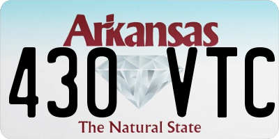 AR license plate 430VTC