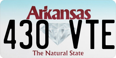 AR license plate 430VTE