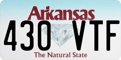 AR license plate 430VTF