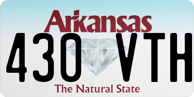 AR license plate 430VTH