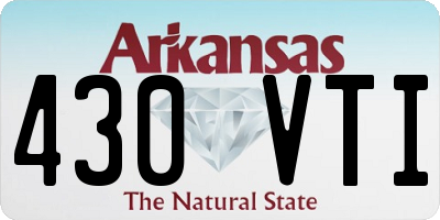 AR license plate 430VTI