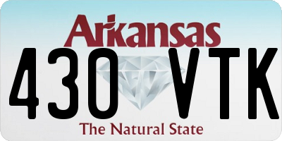 AR license plate 430VTK