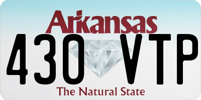 AR license plate 430VTP