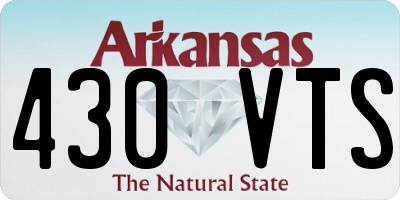 AR license plate 430VTS