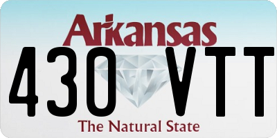 AR license plate 430VTT