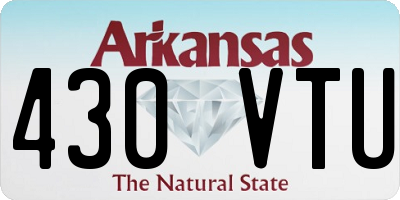 AR license plate 430VTU