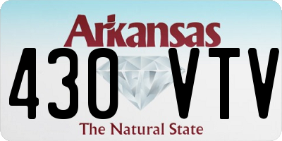 AR license plate 430VTV