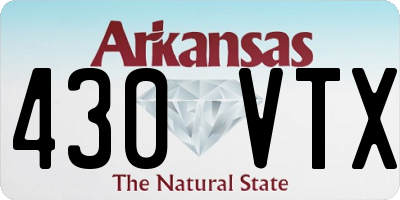 AR license plate 430VTX