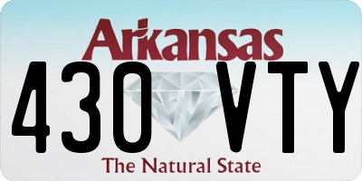 AR license plate 430VTY