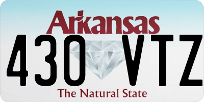 AR license plate 430VTZ