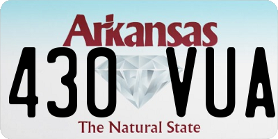 AR license plate 430VUA