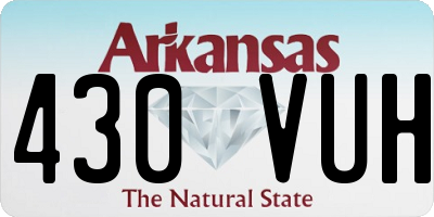 AR license plate 430VUH