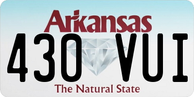 AR license plate 430VUI