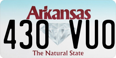 AR license plate 430VUO