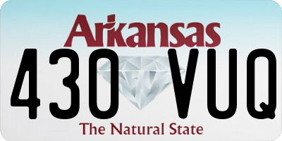AR license plate 430VUQ