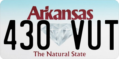 AR license plate 430VUT