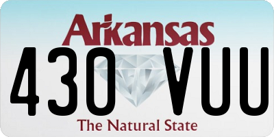 AR license plate 430VUU