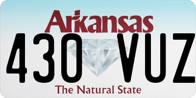 AR license plate 430VUZ