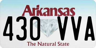 AR license plate 430VVA