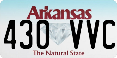 AR license plate 430VVC