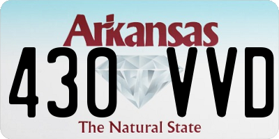 AR license plate 430VVD