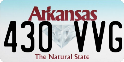 AR license plate 430VVG