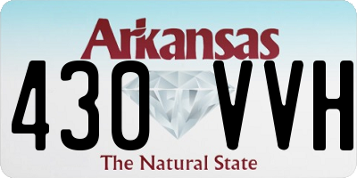 AR license plate 430VVH