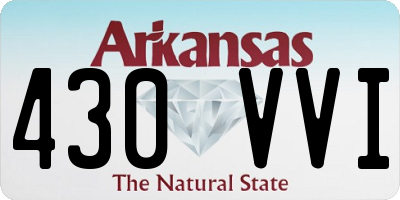 AR license plate 430VVI