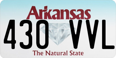 AR license plate 430VVL