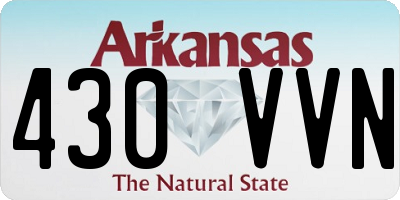 AR license plate 430VVN