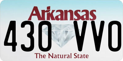 AR license plate 430VVO