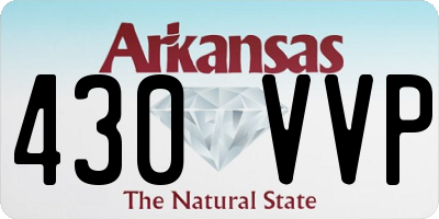 AR license plate 430VVP