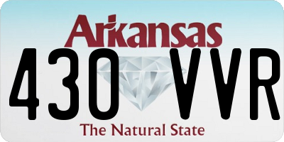 AR license plate 430VVR