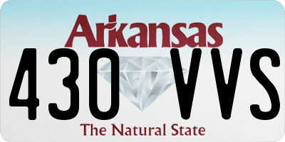 AR license plate 430VVS