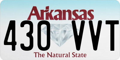 AR license plate 430VVT