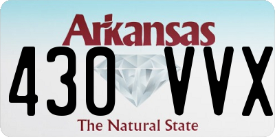 AR license plate 430VVX